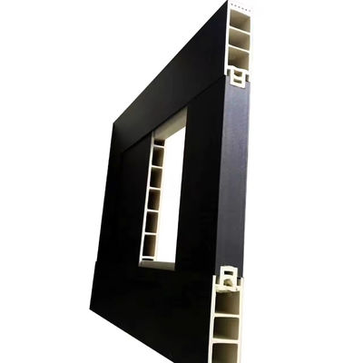 Zilveren PVC 1000mm WPC Hollow Door Panel Making Machine Productielijn met stijf PVC