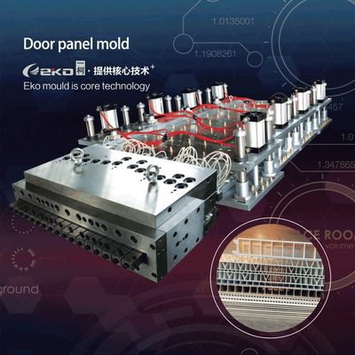 Op maat gemaakte holle deurpaneelvorm voor brede 1000 mm PVC hout plastic extrusie-dode