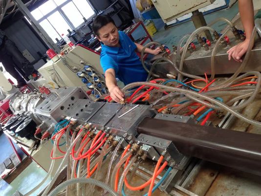 Hout-plastic composiet vloervloer extrudermachine met een capaciteit van 150-200 kg/uur
