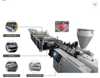 Conische tweeschroef PVC glazen dakplaat extruderingsmachine met ABB Inverte