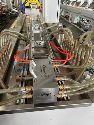 Zilveren PVC hout kunststof deurvergrendelprofiel extrusievorm voor huishoudelijke producten