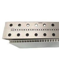 Elektroplatering Polijstbehandeling 3CR17 UPVC Hollow Panel Mould voor deur- en wandpaneel