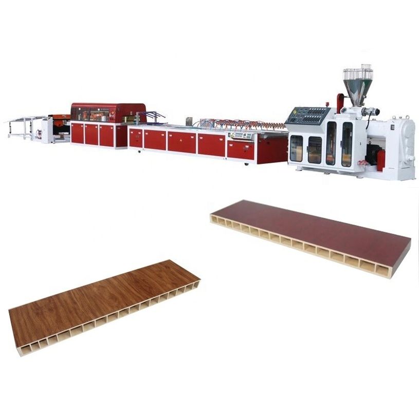 Profiel WPC Hout PP/PE Composite Outdoor Floor Plank Extrusion Line 4200mm*1500mm*2100mm